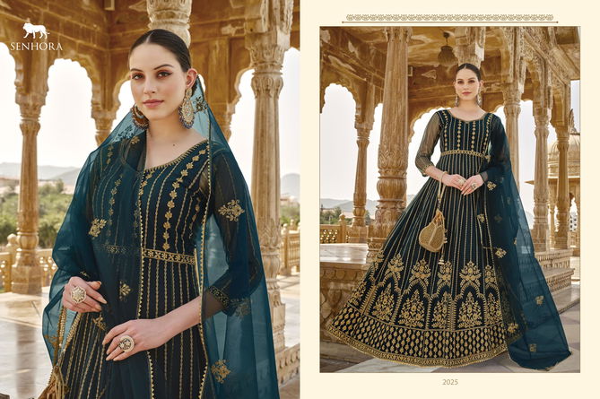 Nirjala By Senhora Butterfly Net Anarkali Wedding Salwar Suits Wholesale Suppliers In Mumbai